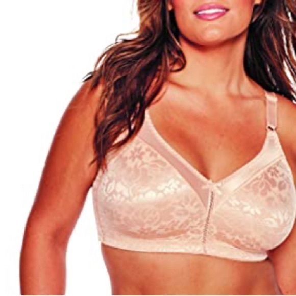 Bali Women's Double Support Spa Closure Wire-Free Bra in Soft Taupe size 36D NEW - Picture 1 of 6